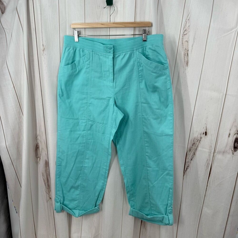 Talbots Women’s 16P Blue Green Ankle Pants New